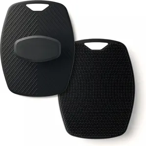 Silicone Men's Shower Body Scrubber Premium Lather-Boosting Buffer with No-Slip Handle Lightweight Smooth 1 Pack Handheld Bathroom Multifunctional Universal Press-Type Dimmable Touch-Control Eco-Friendly Antimicrobial for All Skin Types Plastic