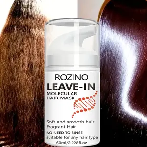 60ML No-Rinse Hair Mask, Repairs Dry Frizzy Hair, Softens and Smoothes, Fresh Scent, Suitable for All Hair Types, Daily Use