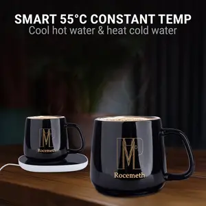 USB Coffee Warmer with Electric Heating Plate & Ceramic Mug Set USB Coffee Warmer with Electric Heating Plate & Ceramic Mug Set