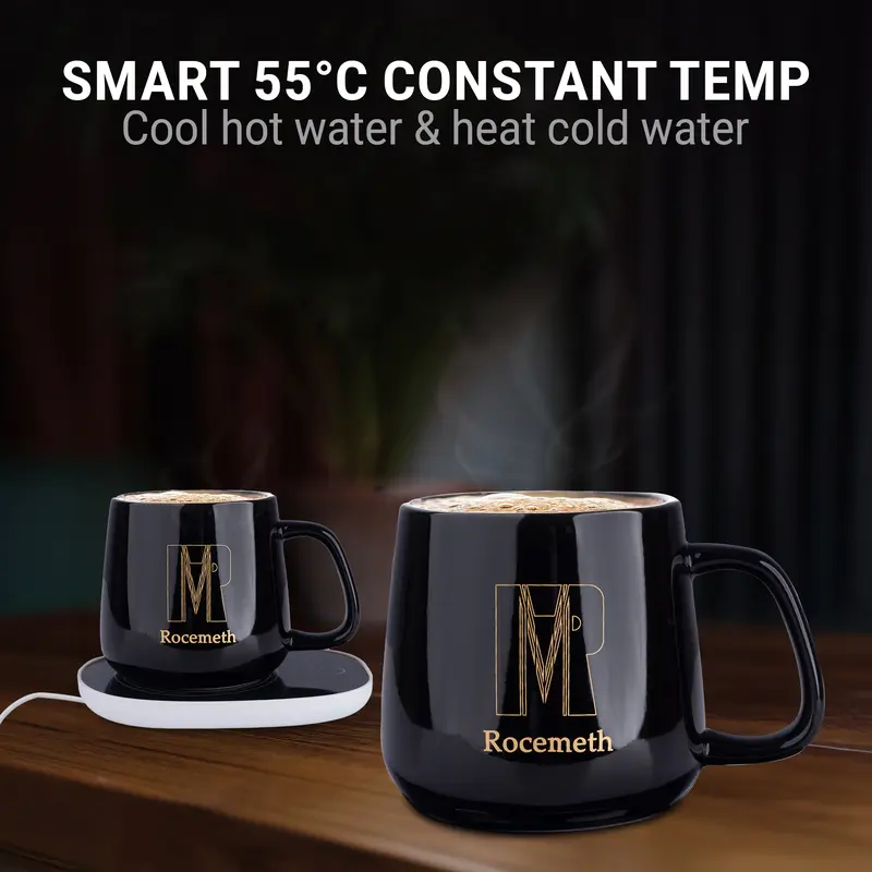 10 oz thermal stainless steel coffee mugs with handle 2Pc 18/10 Stainless Steel Coffee Mug, 12oz. — BergHOFF main image 1