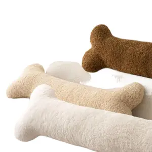 Hot Big Bones Long Pillow Living Room Backrest Pillow Leg-Supporting Sleeping Pillow Removable and Washable Cushion Plush Toy