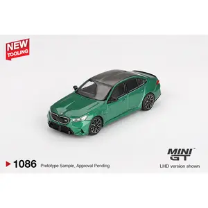 Mini GT BMW M5 (G90) Isle of Man, Green Metallic, 1:64 Scale, Diecast Model Car