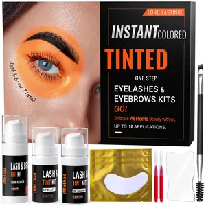 iMethod lash And Eyebrow Tint Kit - Up to 10 Applications - Black and Brown - With Brow Brush, Brow Tint, Longer-lasting Brow Dye, Cosmetic