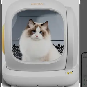 Meowant SC01 Self-Cleaning Cat Litter Box with Mat & Liner - Extra Large, Odor Removal, APP Control