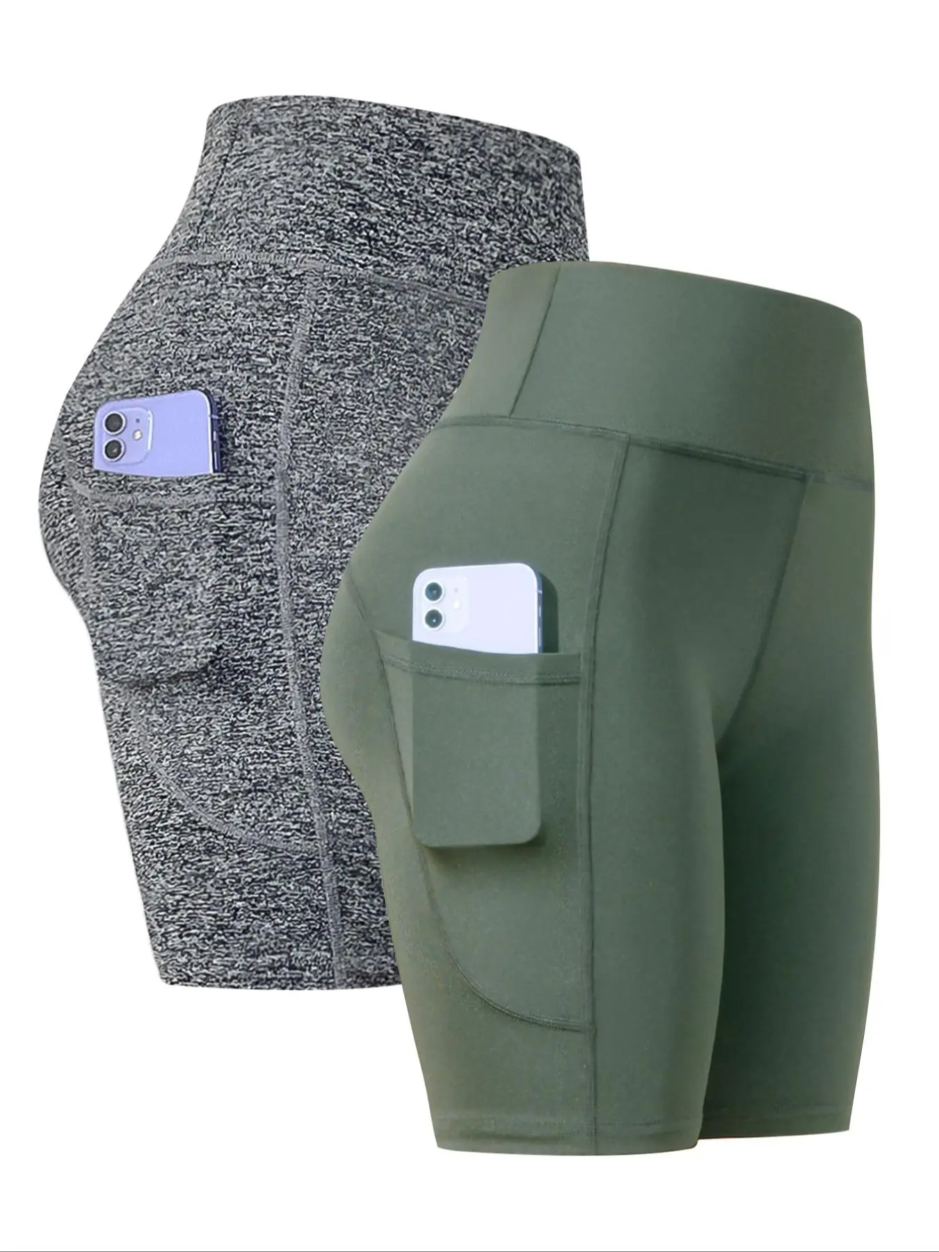 Women's Solid Color Gym Shorts, Breathable Comfortable Skinny Shorts, High Stretch Yoga Leggings, Ladies Sportswear for Indoor Outdoor Wear, Lightweight Shorts, Performance Shorts