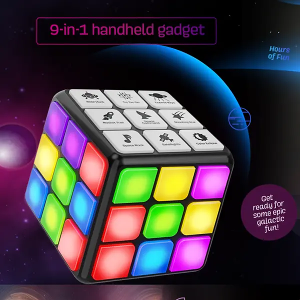 Light up Galaxy cube - 9 Thrilling games! Perfect for birthday gift and stocking stuffer Light up Galaxy cube - 9 Thrilling games! Perfect for birthday gift and stocking stuffer