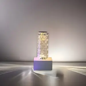 Touch-Control Diamond Lamp – LED Crystal Light Decor