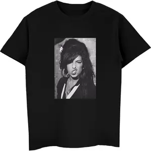Gran oferta, camiseta Amy Winehouse Legardary, camisetas estampadas, camiseta de manga corta de algodón para hombres y mujeres, camisetas informales de Hip Hop, ropa de calle de verano