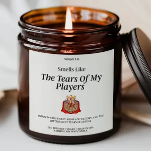 DnD Player Gift Nerdy Candle DM Christmas Gift for Dungeon Master Funny Tears of My Players Gamer Gift for Birthday Candle Husband