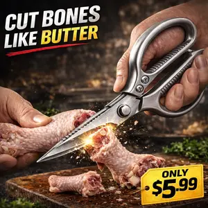 Kitchen Scissors Heavy Duty | Cut Chicken Bones Easily | 304 Stainless Steel Sharp Kitchen Shears