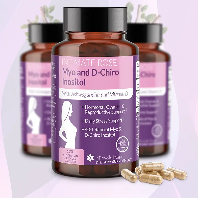 Myo-Inositol & D-Chiro Inositol Supplement with Ashwagandha for Women & Vitamin...