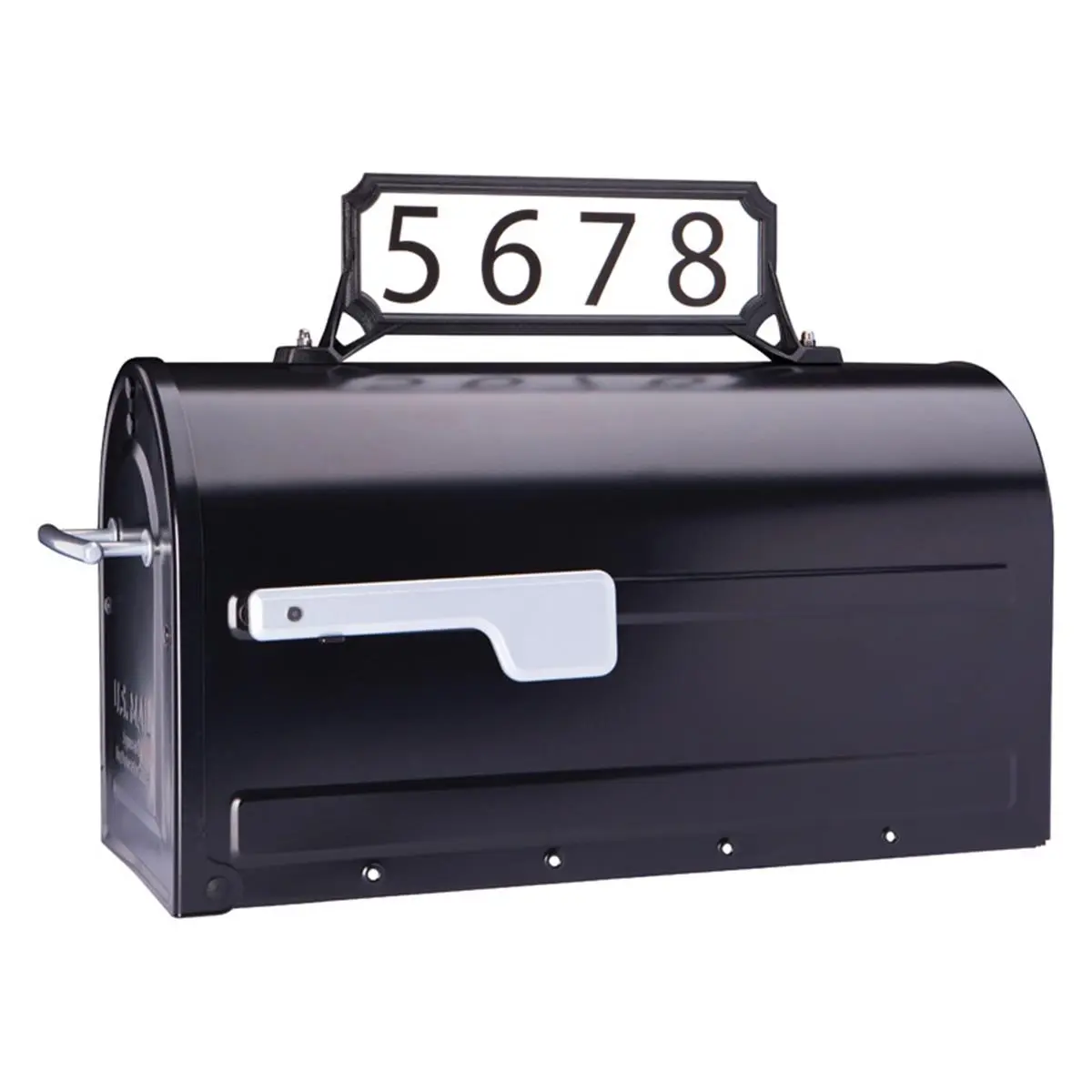 Architectural Mailboxes 5006271 Black Steel Manhattan Mailbox Name & Address Kit