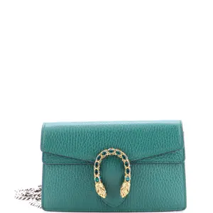 Pre-owned GUCCI Leather Clutches & Wristlets Dionysus Bag Super Mini by Rebag
