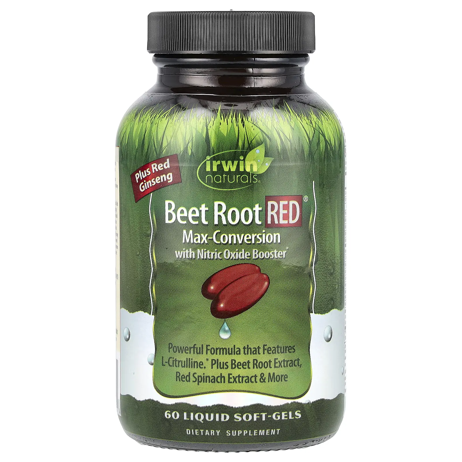 Irwin Naturals Beet Root RED®, Max-Conversion with Nitric Oxide Booster, 60 Liquid Soft-Gels