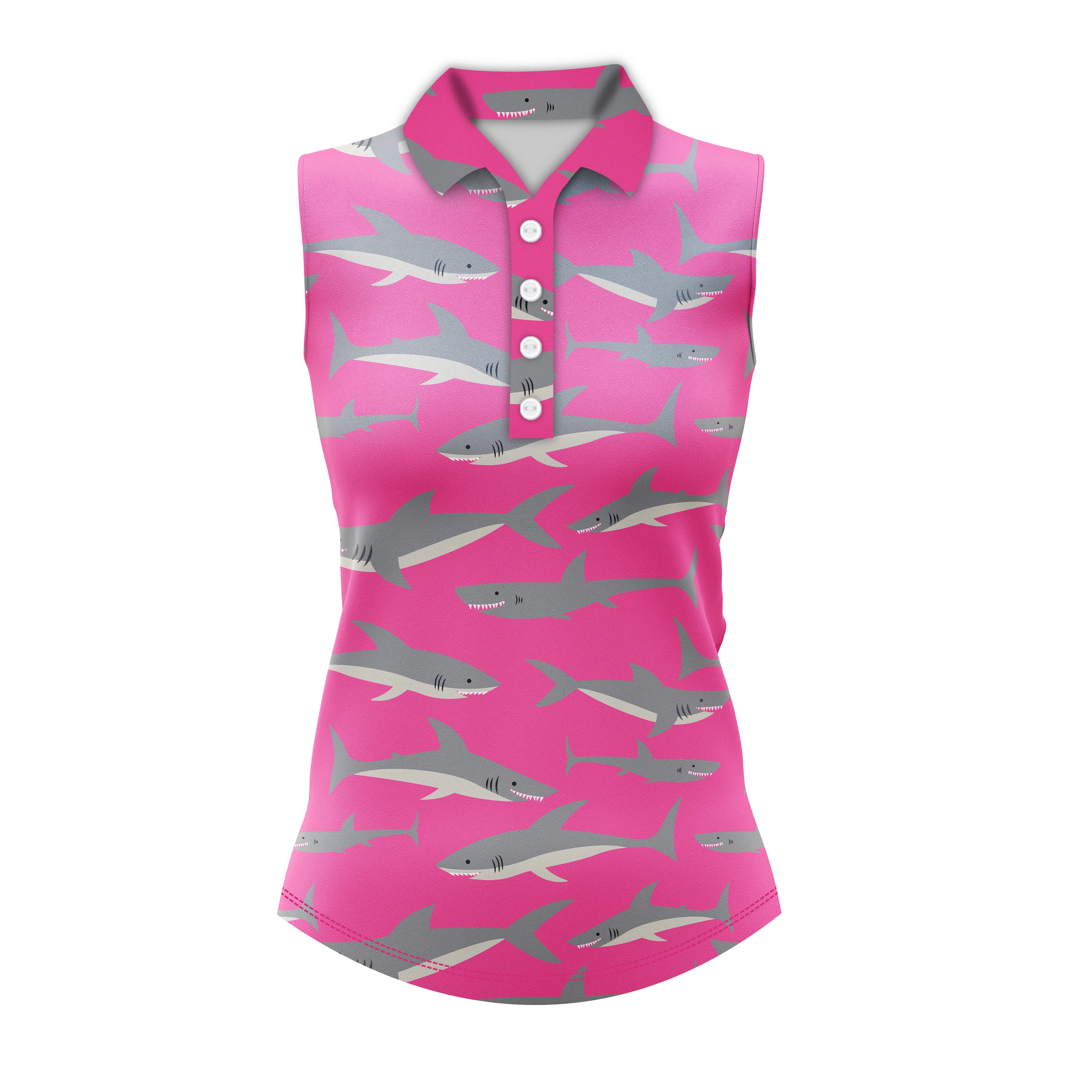 The Shark | Women's Sleeveless Golf Polo