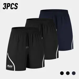 3-Pack Men's Menswear Running Shorts - Quick Dry, Lightweight Tropical Athletic Gym Shorts with Deep Pockets