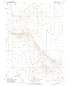 Kirchnavy Butte Colorado USGS Topographic Quadrangle Map, 1978, 1:24000