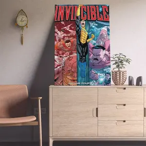 Invincible Oil Painting Poster Canvas Art - Aesthetic Wall Art Picture Print Modern Family Bedroom Decor