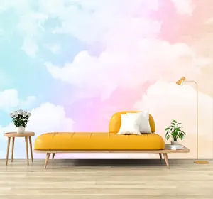 Colorful Cloud Murals Fog Clouds Wallpaper Wall Mural for Bedroom Living Room