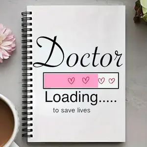Doctor Themed Notepad, 1 Count Exquisite Print Pattern Notepad, Ideal for Personal Planning and Life Record, Perfect for Gifting to Doctor and Nurse Friends