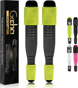 Adjustable Measuring Spoon | Double-Ended Teaspoon with Adjustable Scale | Precise Multi-Measurement Tool for Dry & Liquid Ingredients (0.5ml/g - 13ml/g)