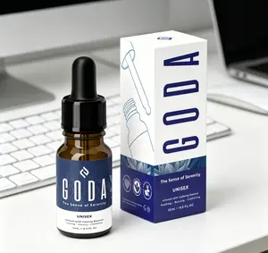 GODA Serenity Mini Unisex Perfume 15ml, Calming Lavender Chamomile Floral Woody Fragrance, Vegan Cruelty-Free Scent