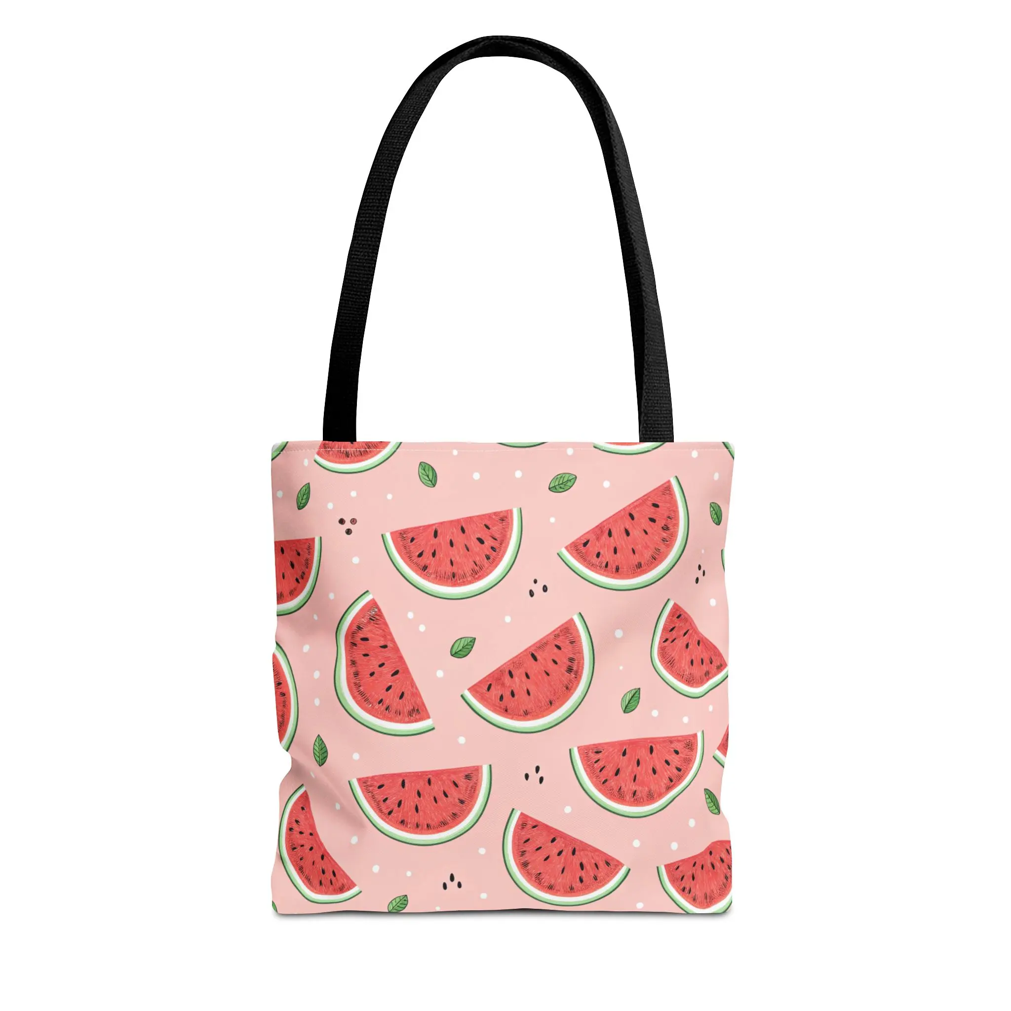 Watermelon Pattern Tote Bag | Pink Summer Fruit Print