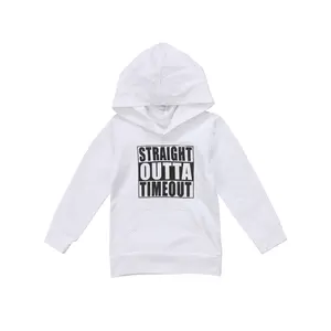 Toddler Baby Boy Girl Hoodie Sweatshirts Kids Long Sleeve Letter Print Pocket Pullover Jacket Tops Active Clothes
