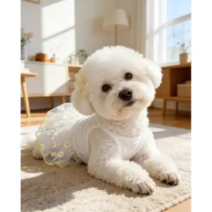 1pc Pet Dress – Lightweight Summer Pet Tulle Dress for Dogs, Perfect for Poodle, Bichon Frise, Teddy, Yorkshire Terrier, Schnauzer & Other Small Breeds, Soft & Breathable, Cute & Elegant for Daily Wear & Parties!Adorable Summer Pet Clothing clothes,Soft