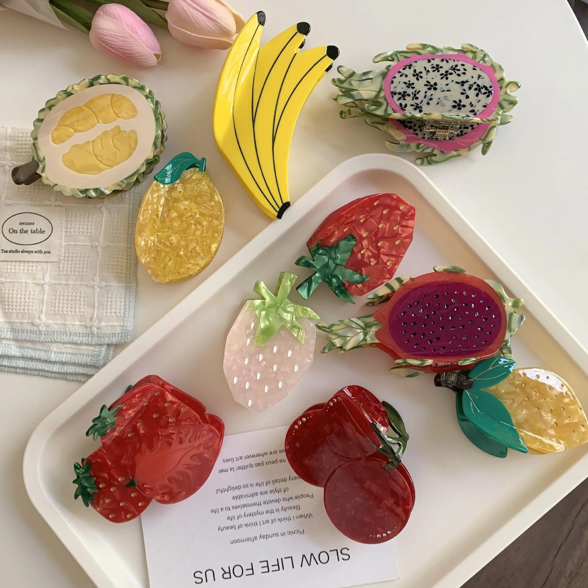 Fruit Acetate Hair Clips