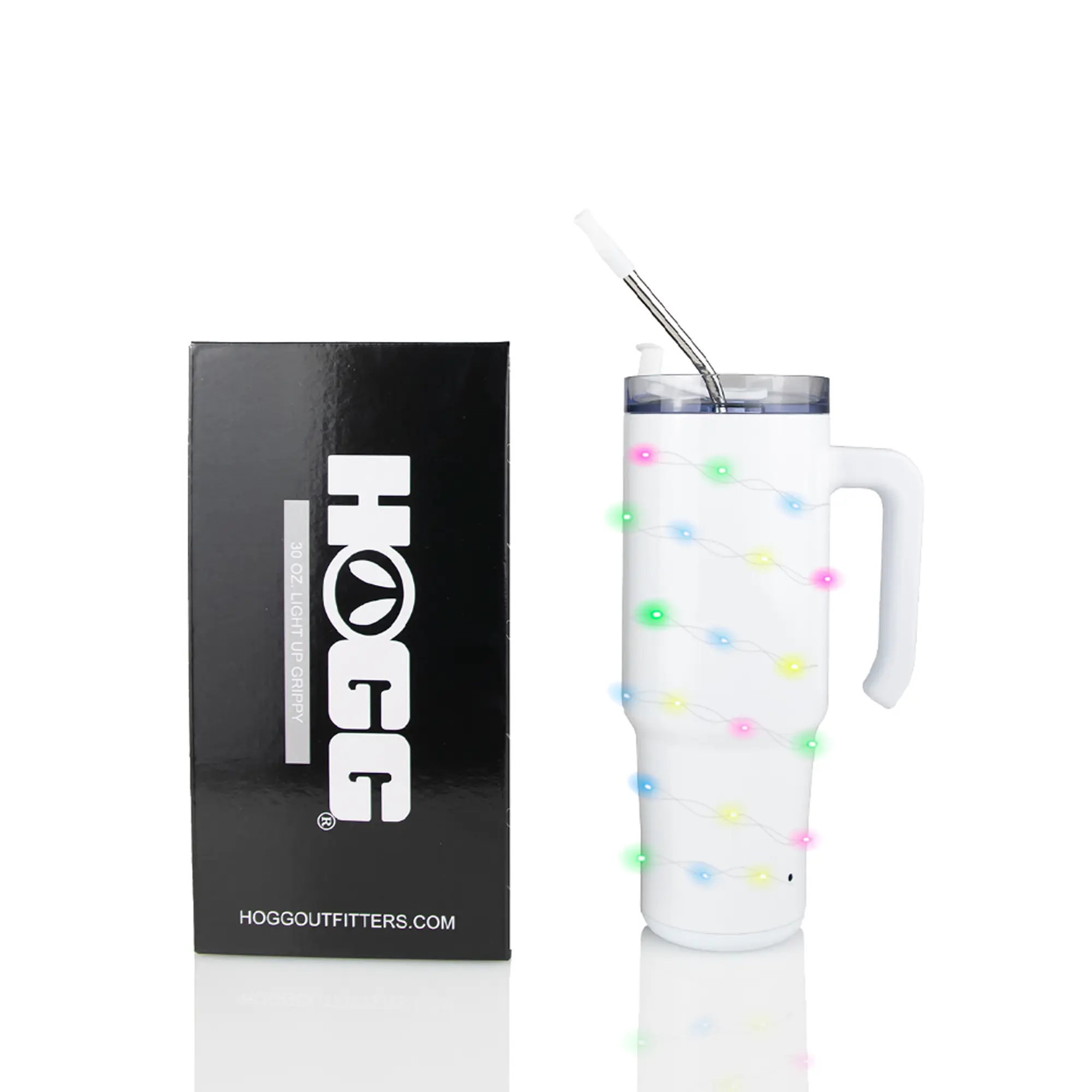 30oz Sublimatable Light up Grippy Tumbler