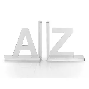 Vandue OnDisplay Luxe Crystal Acrylic Bookends A to Z