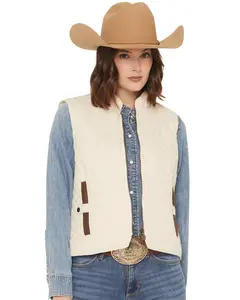 Outback Trading Co Women's Quilted Riding Vest - 40321-Crm