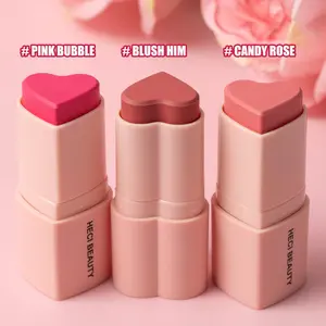 Long-lasting Waterproof Blush Stick, 3 Counts/set Long-lasting Waterproof Moisturizing Blush Stick For Blush, Eyeshadow, Lipstick, Lip Cheek Tint, Multifunctional Facial Makeup