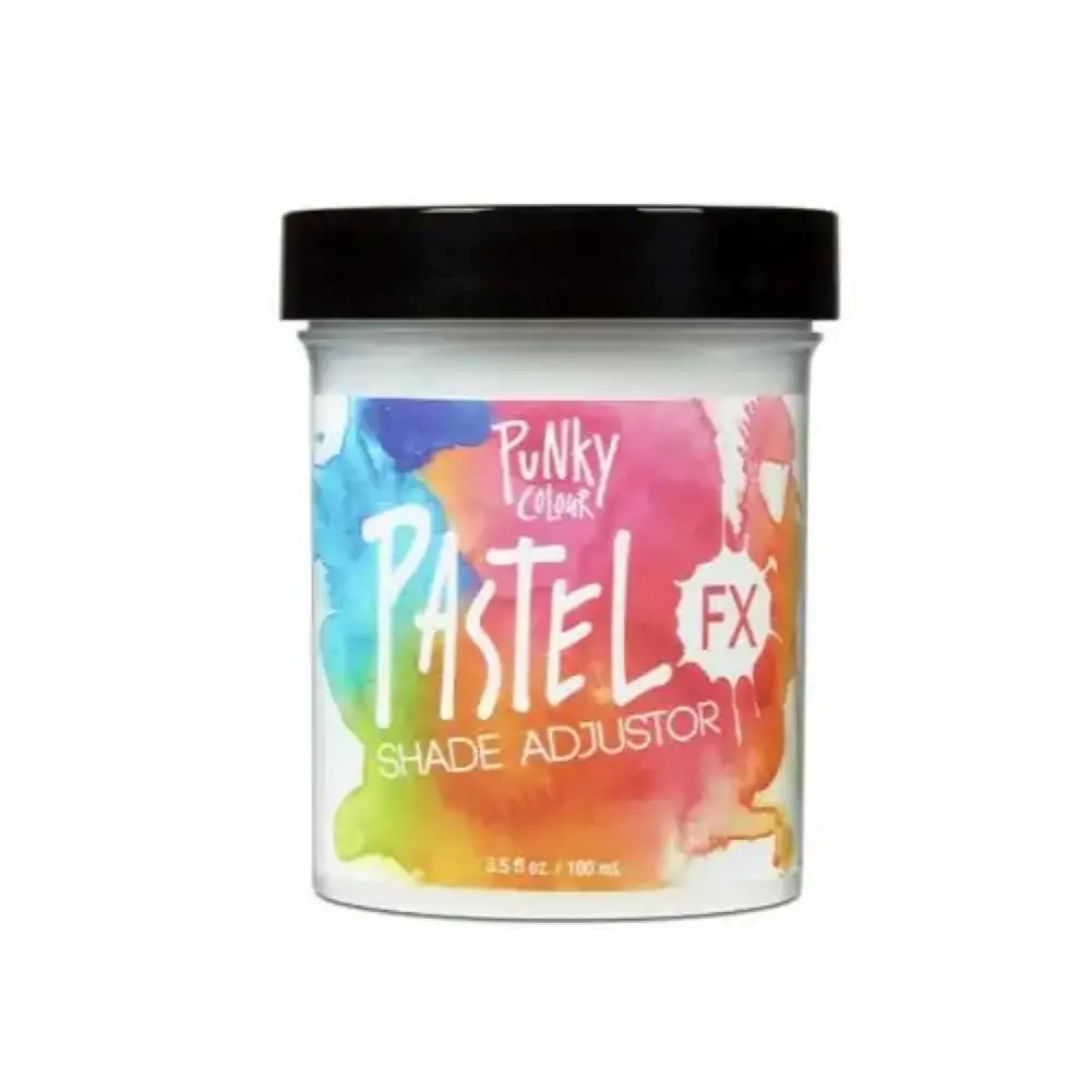 Punky Colour Pastel FX Shade Adjuster, Vegan Hair Color Mixer for Customizable Pastel Tones, with Glycerin for Bleached Hair, 3.5 oz, Customizable Tone, 50Ml, Long-Lasting Hue, Brush-On Mix, 3.5Oz, Haircare, Color & Chemically Treated