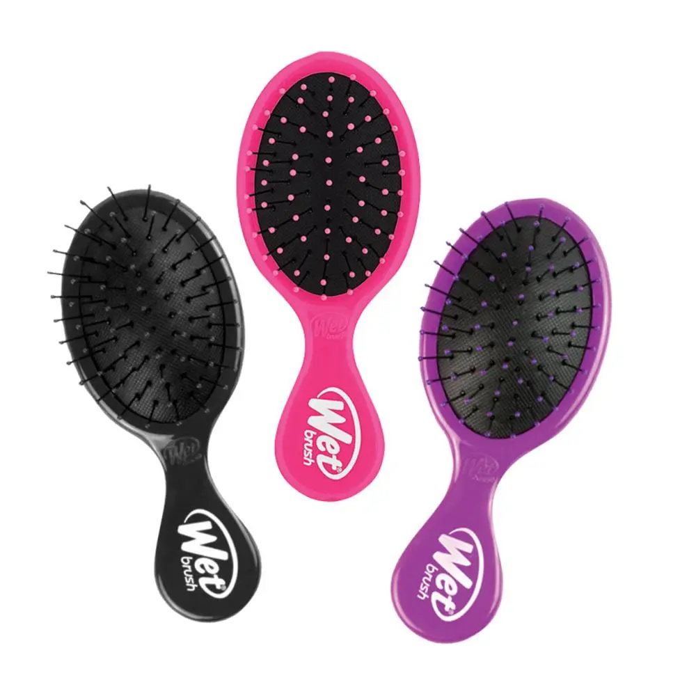 Wet Brush Mini Detangler, Gentle Anti-Snagging Hair Brush with IntelliFlex Bristles, Compact Travel Size for All Hair Types, Wet or Dry, Gentle Detangle