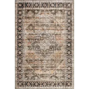 Purdie Medallion Spill Proof Machine Washable Area Rug