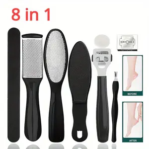 8 in 1 Professional Pedicure Kit, Stainless Steel Foot Care Tools, Foot Dead Skin Remover, Pedicure Tool for Home & Salon Use, Callus Remover Feet