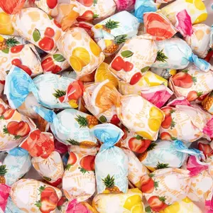 Arcor Fruit Filled Hard Candy | 2 Pound Bulk Bag | Assorted Fruit Flavors | Individually Wrapped Bon Bons Candy for Office and Parties | Orange, Cherry, Lemon, Strawberry, Pineapple