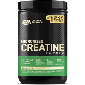 Creatine, Micronized Creatine Monohydrate Powder, Supports Strength & Recovery, Banned Substance Tested, Unflavored, 5 g per Serving, 120 Servings