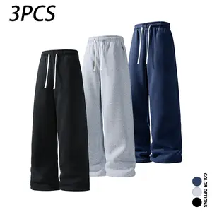 Men’s casual, comfortable long pants with an elastic waistband and tie closure, a loose fit suitable for sports and fitness, versatile everyday wear for spring and autumn.
