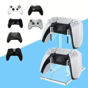 Game Controller Display Stand, Acrylic Game Controller Holder, Game Controller Display Rack, Console Accessories for PS5 Xbox ONE Switch