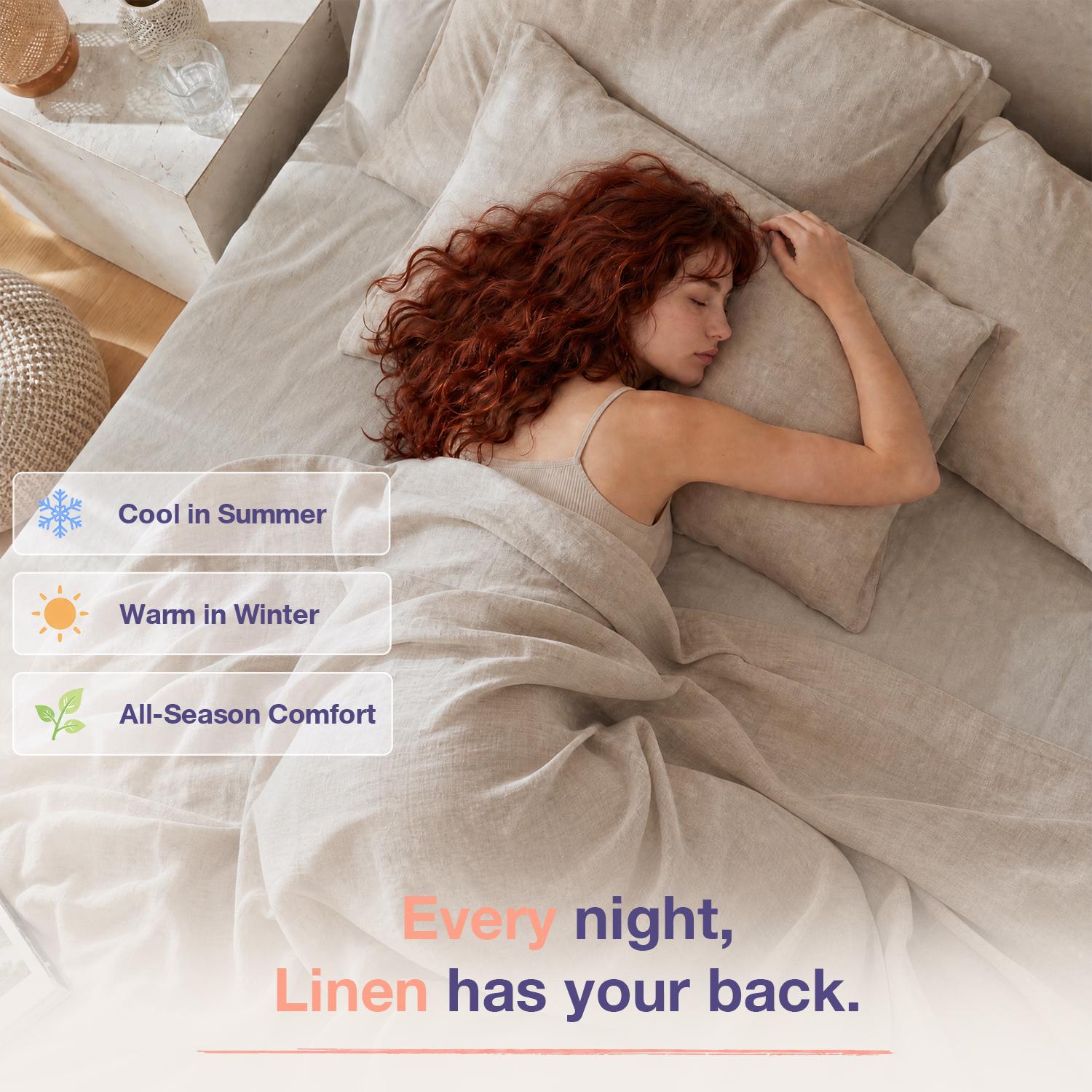 Simple&Opulence 100% Linen Sheet Set, Natural French Linen Bed Sheets, Breathable Soft Durable Bedding Set for All Season, mothersdaygift Easy Care Moisture Absorption, summerwins,back to school,back to school shopping,home decor, tiktokshopsummersale Simple&Opulence 100% Linen Sheet Set, Natural French Linen Bed Sheets, Breathable Soft Durable Bedding Set for All Season, mothersdaygift Easy Care Moisture Absorption, summerwins,back to school,back to school shopping,home decor, tiktokshopsummersale