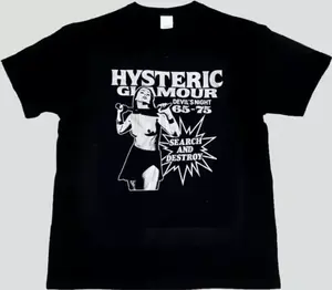 Hysteric Glamour Unisex Black And Cream T-shirt, Gift For Fan