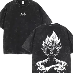 Ball Majin Vegeta T-Shirt – Anim3 Cotton Casual Short Sleeve, Loose Fit Men’s Tee K I