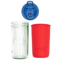 Cherry Red / Deep Blue