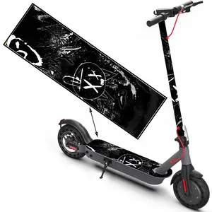 Black and white cool line smiley face graffiti, fashion scooter stickers, skateboard stickers, scooter floor mat stickers, Skateboard Accessories