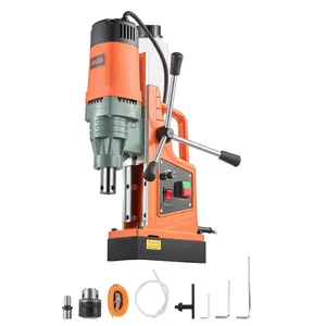 【DealsForYouDays】VEVOR Magnetic Drill, 1550W Motor 2 in Coring Diameter, 2922 lbf Magnetic Force, 0-550 RPM Variable Speed, Portable Electric Mag Drill Press Drilling Machine for Metal Surface, Home Improvement, Fathers Day, Bridges