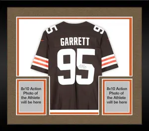 Framed Myles Garrett Cleveland Browns Autographed Nike Brown Limited Jersey - Fanatics Authentic Certified
