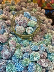 Cass' Candies - Sour Blue Raspberry Gushers - Insanely Sour Candy Sweet Snack